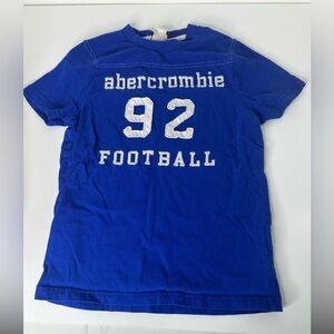 Abercrombie  kids blue 92 football t shirt size L